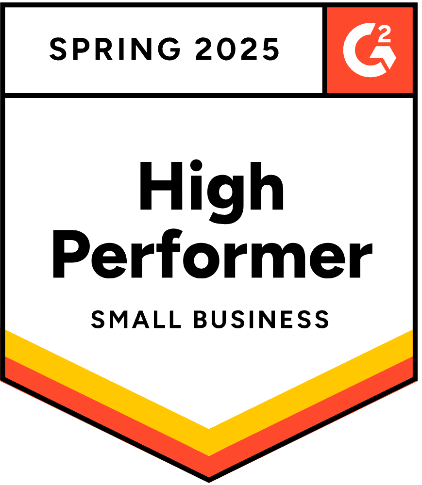 G2 Small Business High Performer badge